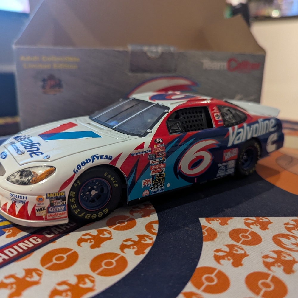 Racing Car Toy - White, Red, Blue